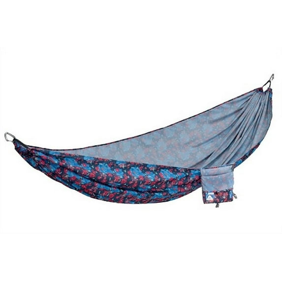 Poler Slacker Thermarest Double Hammock Blue Steel Floral