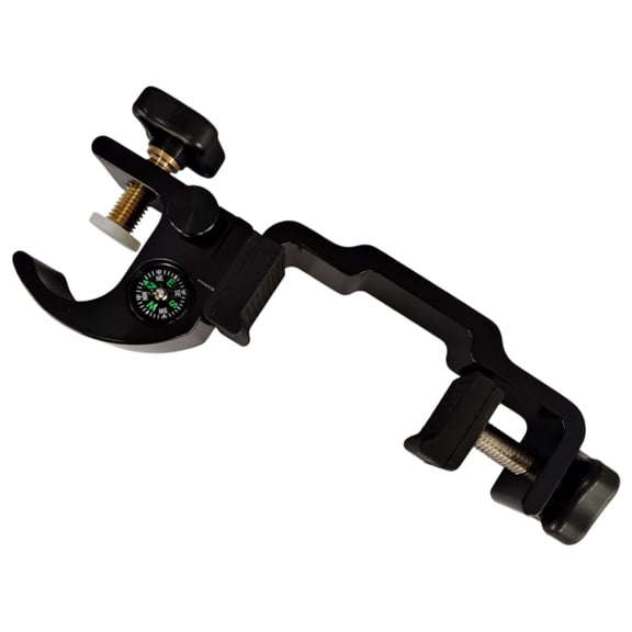 Poles Clamp with Compass & Open Data Collector Cradle Angle Adjustable Mount
