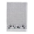 thumbnail image 1 of Poli-Dri Cotton Tea Towel Kitchen Towel Black Sheep 2-Pack White/Black, 1 of 7