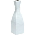 thumbnail image 1 of PoliVaz Pure White Tuxedo Vase, Medium, 1 of 2