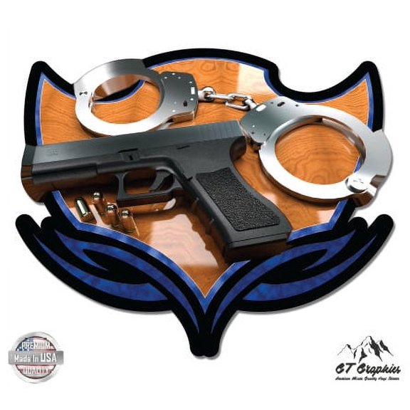 Police - 3" Vinyl Sticker - For Car Laptop I-Pad Phone Helmet Hard Hat - Waterproof Decal