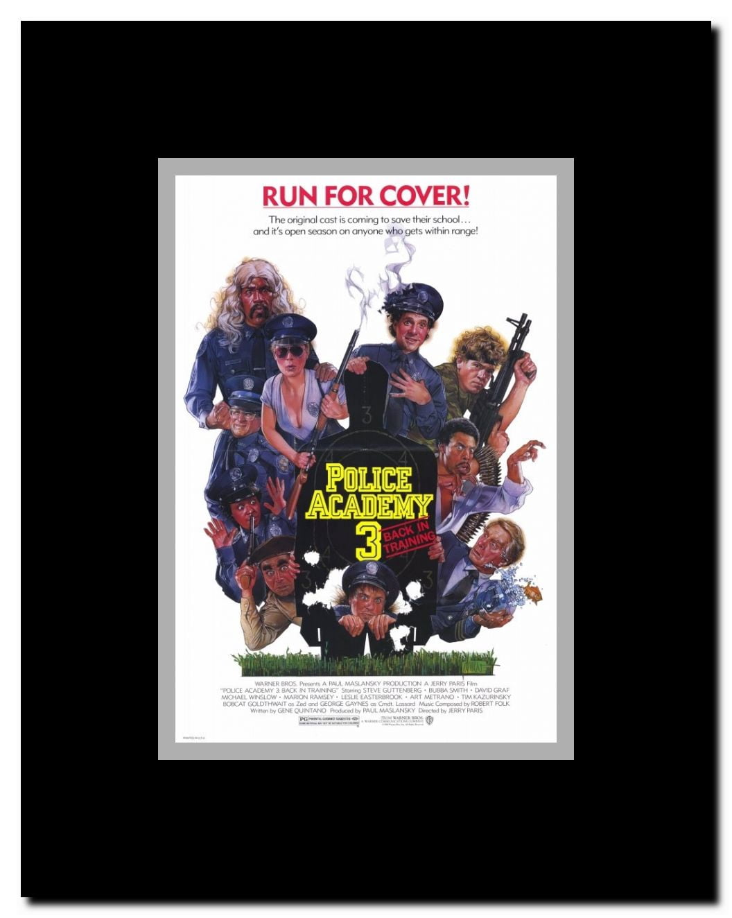 Police Academy 3: Back in Training Framed Movie Poster