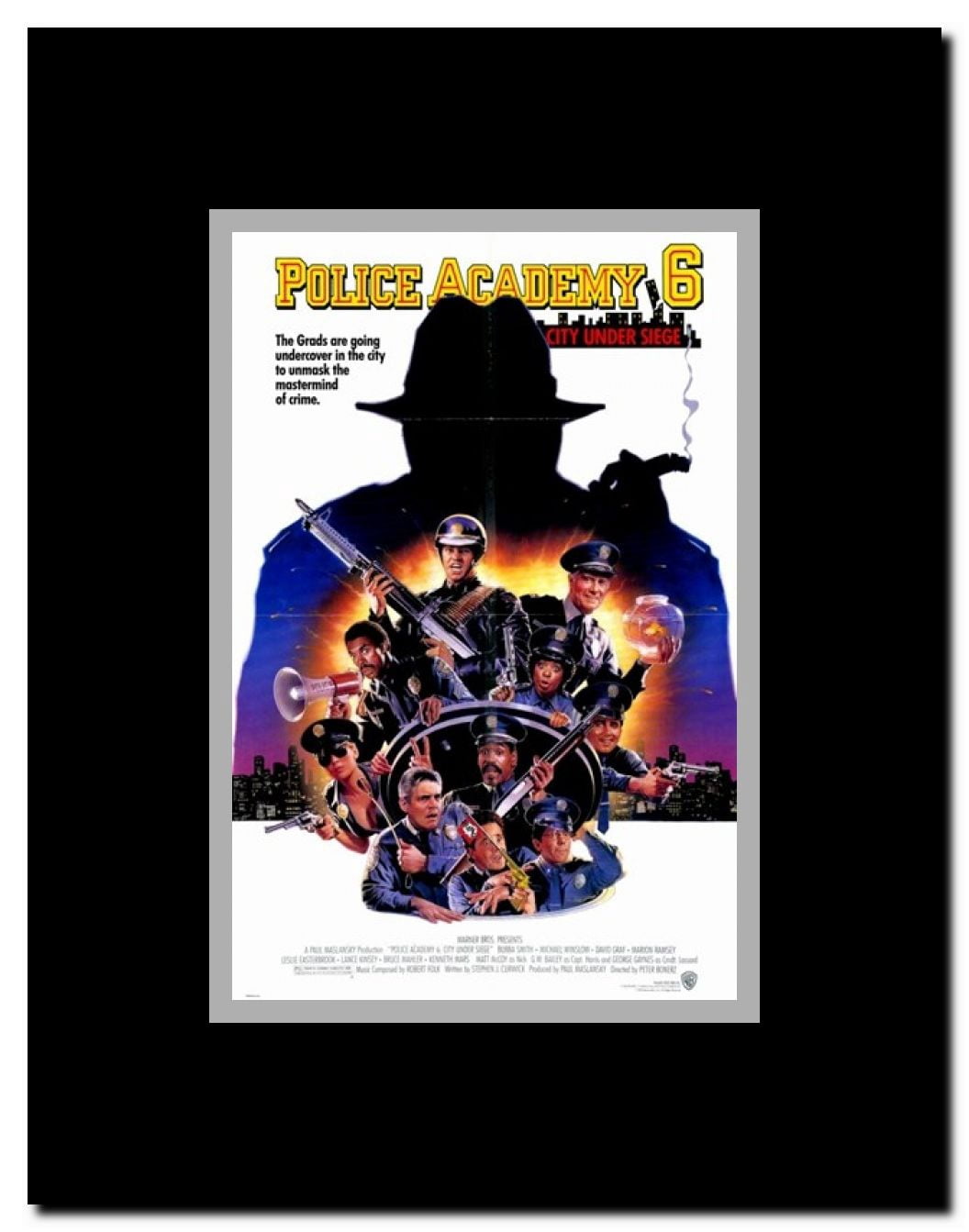 Police Academy 6 City Under Siege Framed Movie Poster