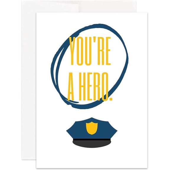 Police Appreciation Card | Thank You Police Appreciation Card (Single)