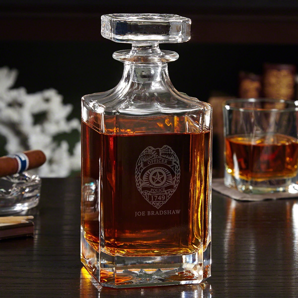 Police Badge Custom Carson Decanter