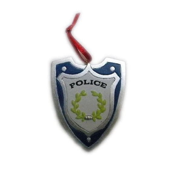 Police Badge Personalized Christmas Ornament DO-IT-YOURSELF