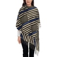 thumbnail image 1 of Police Blue Thin Line Flag Winter Scarfs for Women Pashmina Shawls Wraps for Evening Dresses Large Warm Soft Scarves, 1 of 7