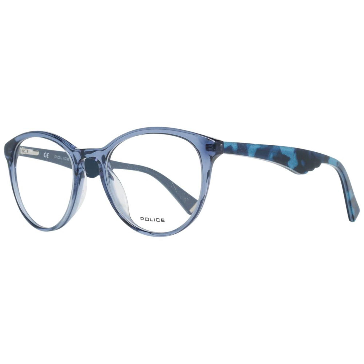 Police Blue Plastic Glasses Women\