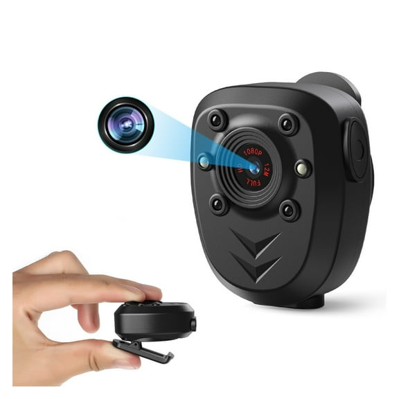 Police Body Lapel Worn Video Camera 1080P HD DVR IR Night Visible LED Light Cam Record Digital Mini DV Recorder Voice 16G 32G ,Lightweight