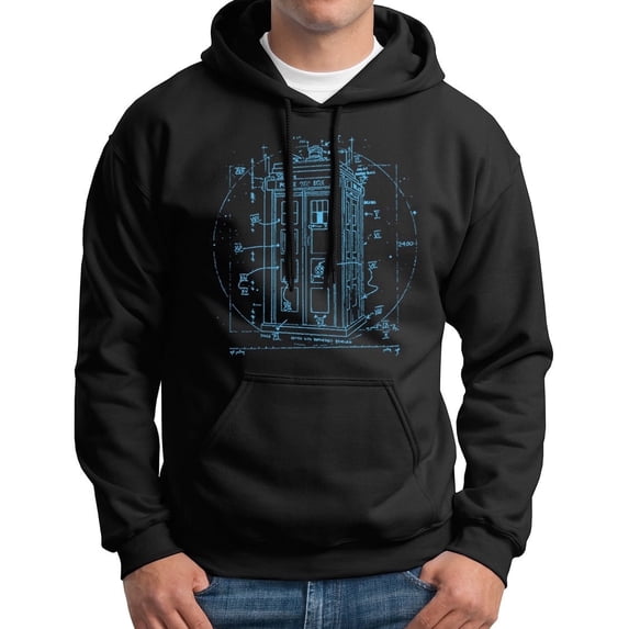 Call Box Hoodie Vitruvian Da Vinci Hooded Sweatshirt