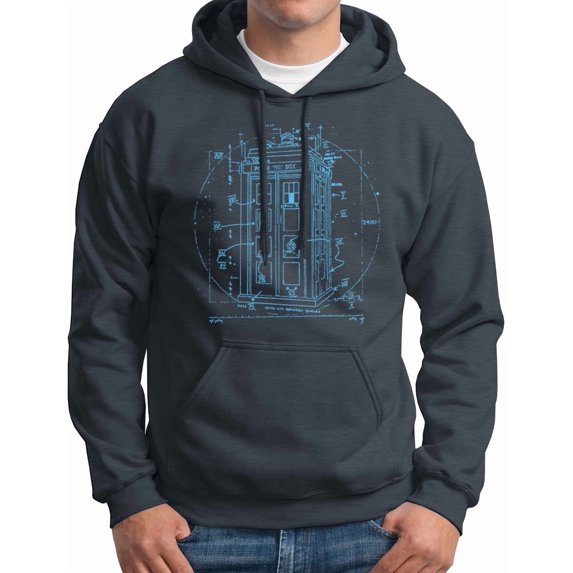 Call Box Hoodie Vitruvian Da Vinci Hooded Sweatshirt