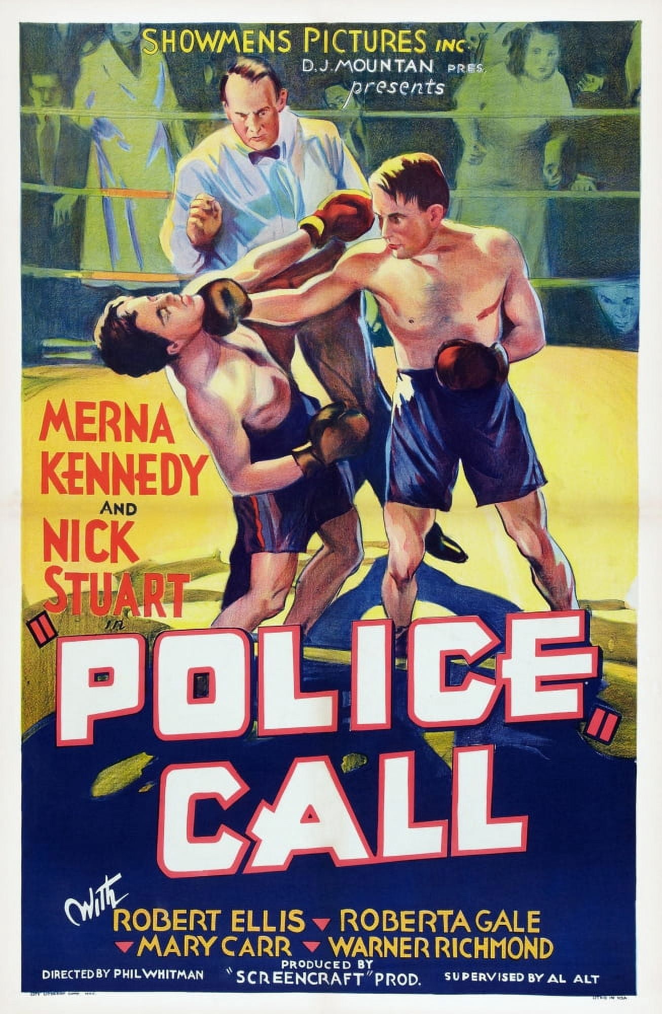 Police Call U Canvas Art - (24 x 36)