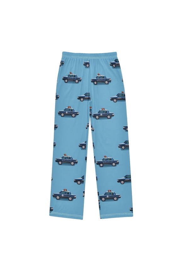 Police Cars Pattern Pajama Pants Soft Lightweight Lounge Pants Bottoms Sleep Pants Warm Comfy
