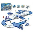 thumbnail image 1 of Police City Track Playset with Garage and Car Wash for Ages 3-5, 1 of 16