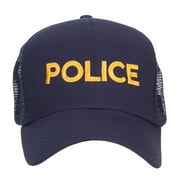 Police Embroidered Mesh Cap - Navy OSFM