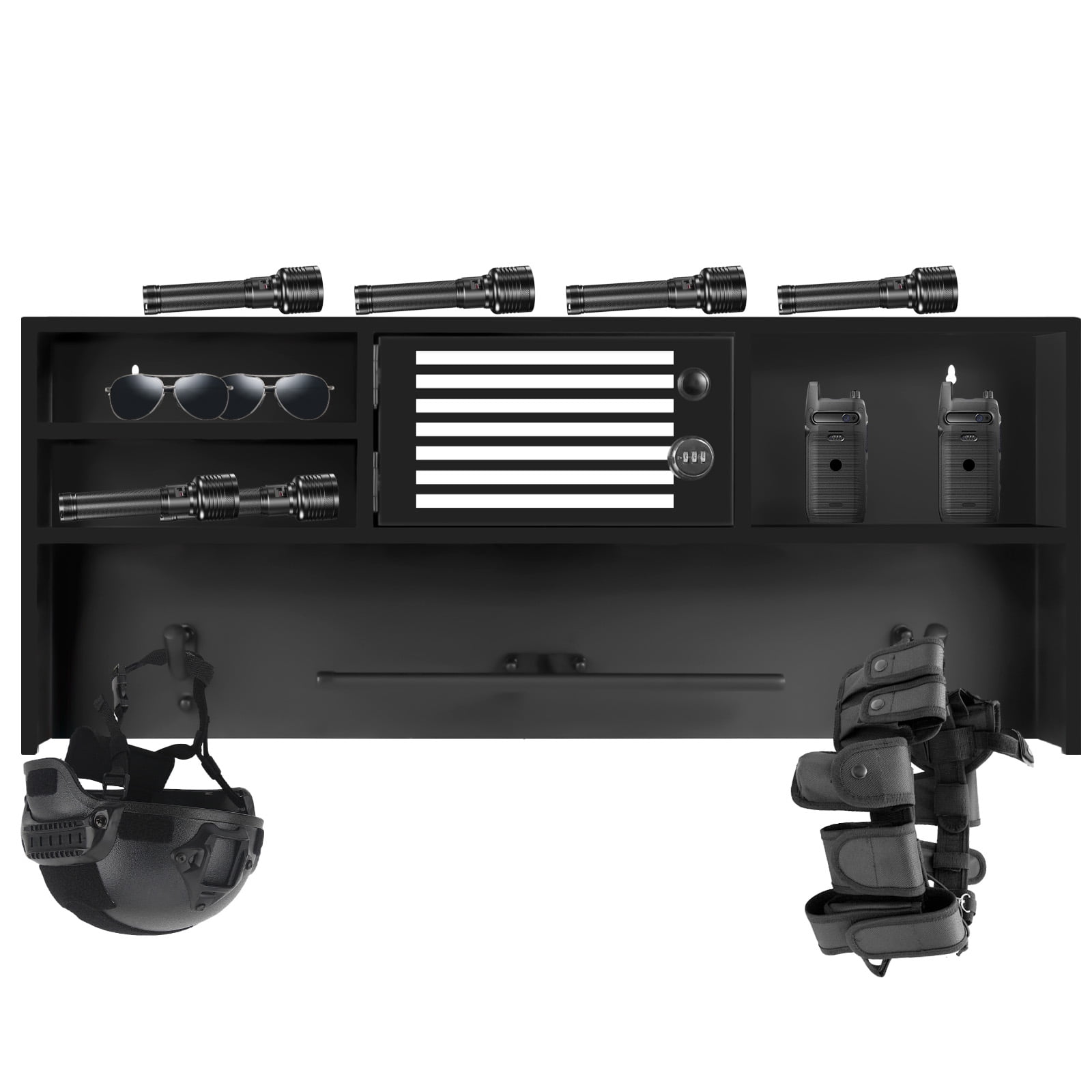 Police Equipment Rack, Wall Mounted Police Hanger, Tactical Gear Racks ...