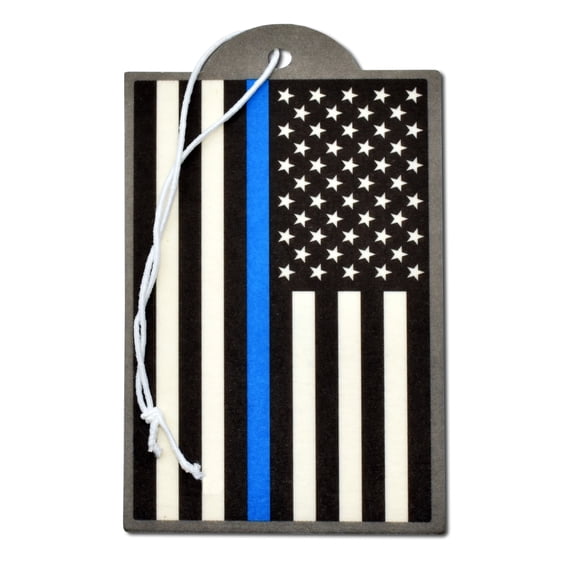 Elektroplate Automotive Air Fresheners Police Thin Blue Line USA Flag New Car Scent 6-Pack