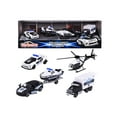 thumbnail image 1 of Police Force Giftpack (2024) 5 piece Set 1/64 Diecast Model Cars by Majorette, 1 of 6