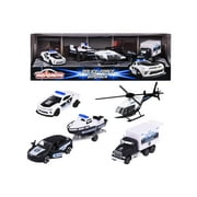 Police Force Giftpack 2024 5 piece Set 1/64 Diecast Model Cars by Majorette