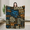 thumbnail image 1 of Police Gifts, Police Gifts for Men, Best Gifts for Police Officers, Police Gifts for Him Women, Unique Police Officer Gifts, Police Officers Christmas Throw Blanket 60x50, 1 of 6