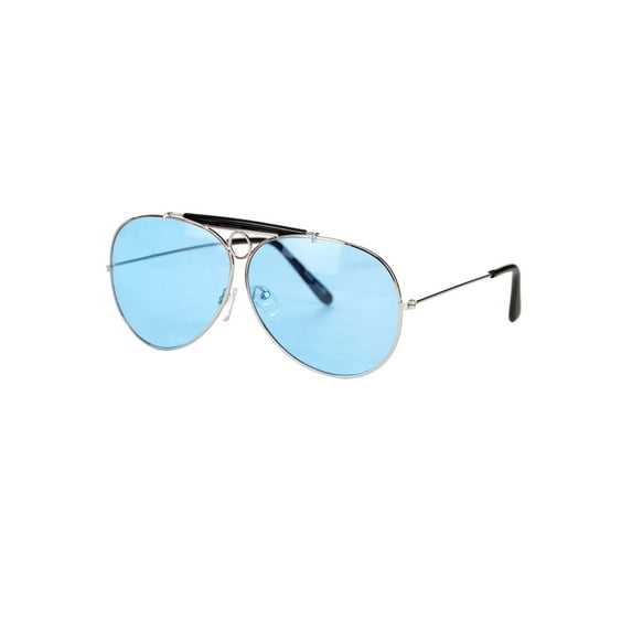 Police Glasses Silver and Black