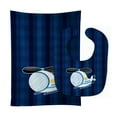 thumbnail image 1 of Police Helicopter Baby Bib and Burp Cloth, 1 of 2