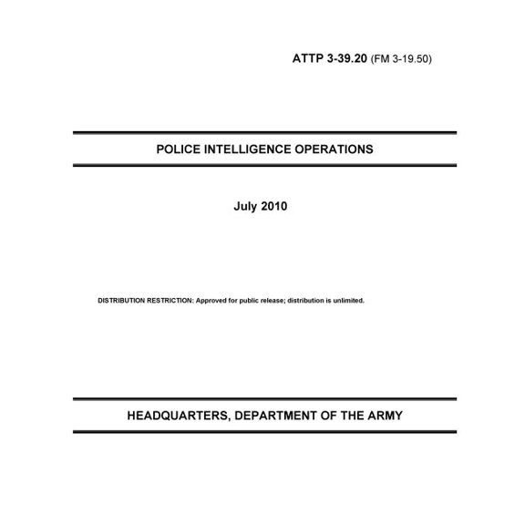 Police Intelligence Operations