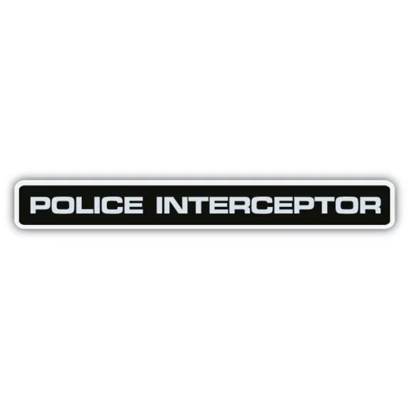 Police Interceptor Sticker Phone Decal Water Bottle Stickers Car Decals ...