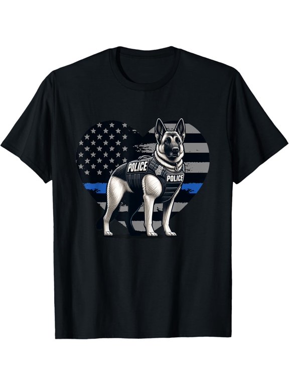 Police K9 Police Dog Police Flag T-Shirt