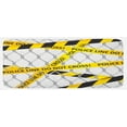 thumbnail image 1 of Police Kitchen Mat, Police Line Do Not Pass Crime Scene Investigation Bands on a Wire Cloth Prinit, Plush Decorative Kitchen Mat with Non Slip Backing, 47" X 19", Yellow and Black, by Ambesonne, 1 of 1