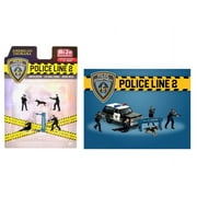 Police Line ll Figure Set, Multi- American Diorama AD-76497MJ - 1/64 Scale Diorama Accessory