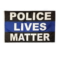 thumbnail image 1 of Police Lives Matter Flag 4'X6' Rough Tex® 100D, 1 of 2