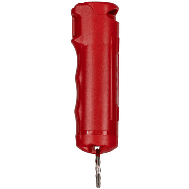 Police Magnum Pepper Spray Keychain Self defense Protection, Red Flip Top Safety 1ct. 1/2oz