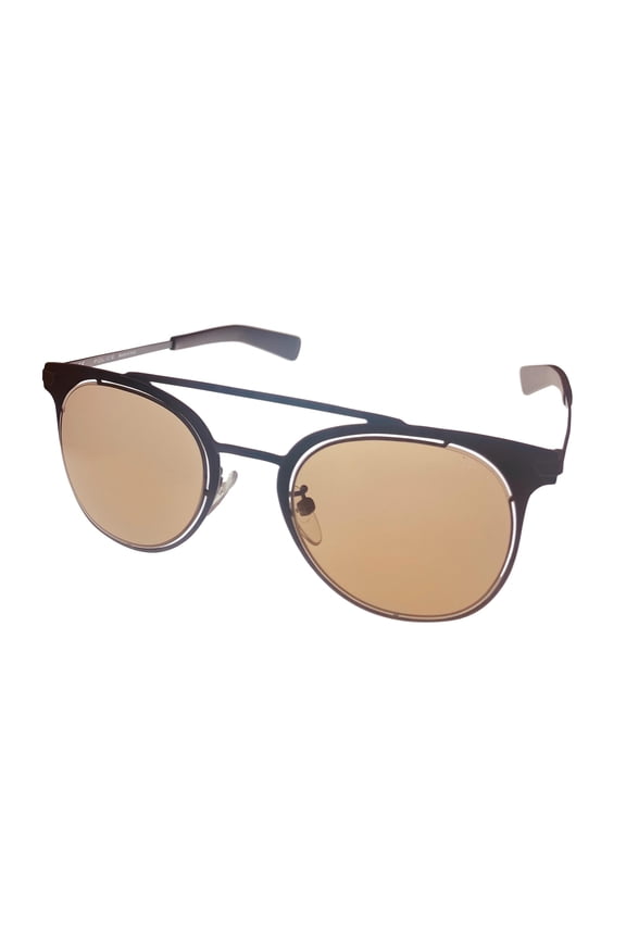 Mens Sunglass Matt Gunmetal Soft Square Metal, SPL158M R07G