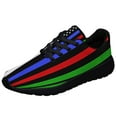 thumbnail image 1 of Police Military and Fire Thin Line American flag Shoes Sneakers Black Size 3.5, 1 of 7