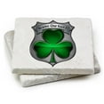 thumbnail image 1 of Police Natural Stone Coasters Gifts for Men or Women - Policemans Brotherhood Irish, Ivory - Set of 2, 1 of 1