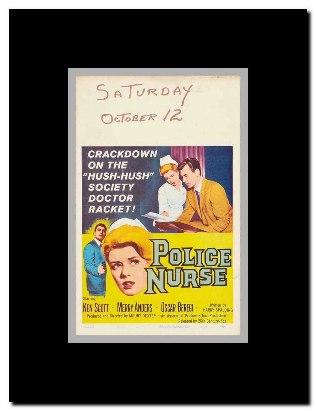 Police Nurse Framed Movie Poster
