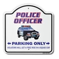 thumbnail image 1 of I'm The Police Officer 18" X 18" Heavy-Gauge Aluminum Architectural Sign | SignMission Designer Mother Cop Detective Law Metal Novelty Gift Funny Joke Gag Road Garage, 1 of 4