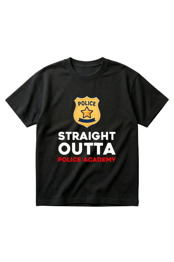 Police Officer Academy Graduation Gift Straight Outta Cop Lover T-Shirt