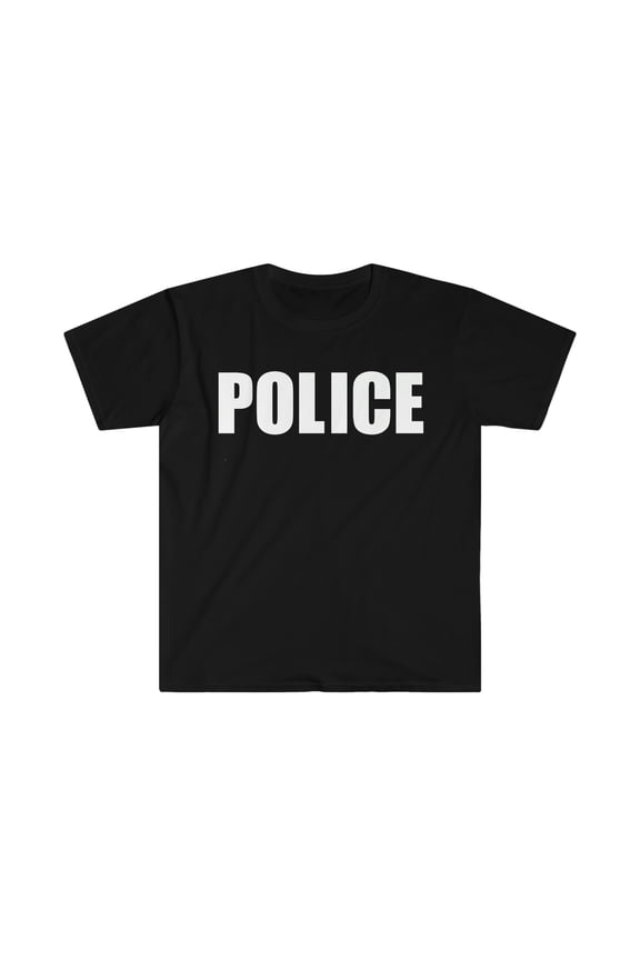 Police Officer Cop Halloween Unisex T-shirt S-3XL