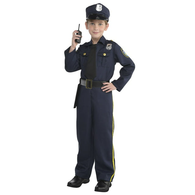 Police Officer Costume Boys Toddler 3-4 - Walmart.com