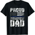 thumbnail image 1 of Police Officer Fathers Day Gift US Pride Police T-Shirt, 1 of 4