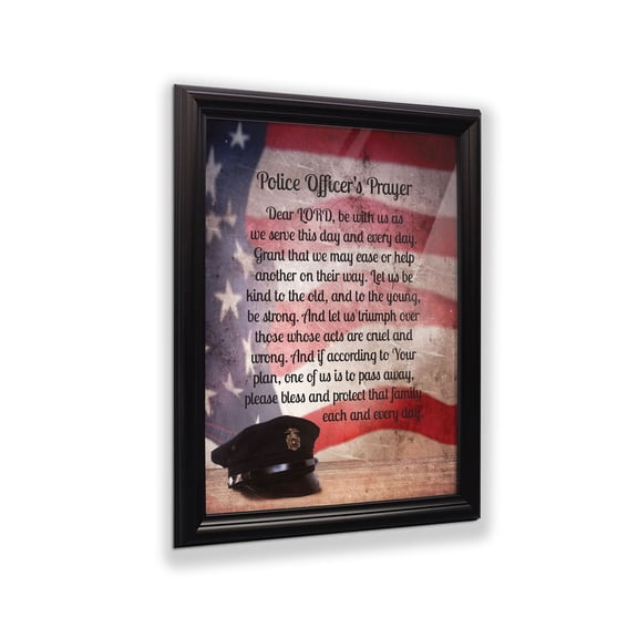 Police Officer Gifts, Law Enforcement Gifts, Police Gifts for Men, Gifts for Cops, First Responders, Sheriff, Deputy or State Police, Picture Framed Wall Art for the Home or Police Station, 2112B
