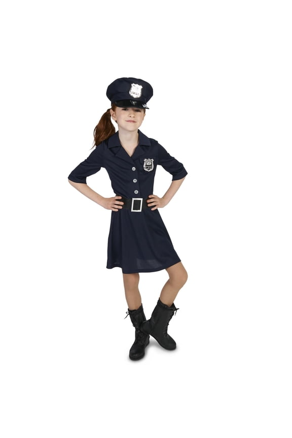 Police Officer Girl Child Costume