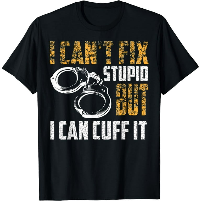 Police Officer Handcuff Shirt | Funny Cop Chain T-Shirt Gift Police Officer Handcuff Shirt | Funny Cop Chain T-Shirt Gift