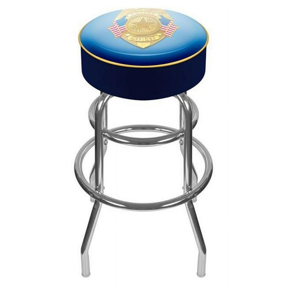 Police Officer Padded Swivel Bar Stool