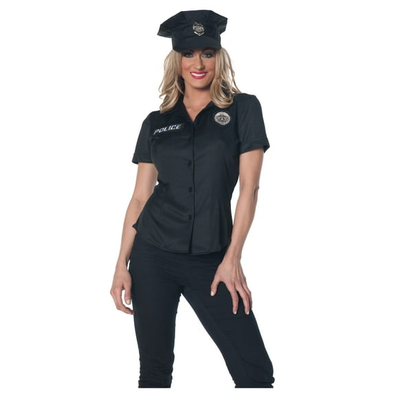 Police Officer Shirt Women's Adult Halloween Costume