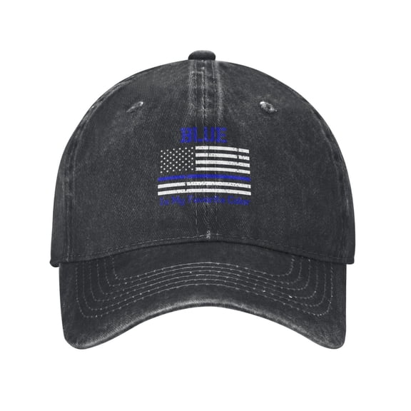 Police Officer Thin Blue Line Lives Matter Unisex Adjustable For Hat Baseball Cap Casquette