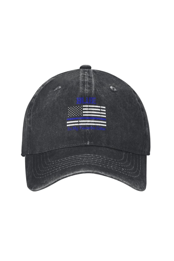 Police Officer Thin Blue Line Lives Matter Unisex Adjustable For Hat Baseball Cap Casquette