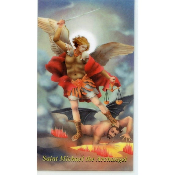 Police Officer's Prayer to St. Michael holy card - laminated - Pack of 25